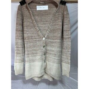 Vintage Women’s Cocogio Knitted Cardigan Size Small Pink Ombré Button Up Rare